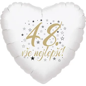 Balónek 48. narozeniny balónek srdce Balonky.cz b85159