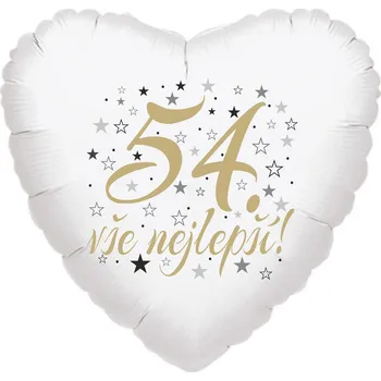 Balónek 54. narozeniny balónek srdce Balonky.cz b85177