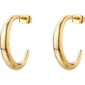 Módní doplněk S'Agapõ Kruhové pozlacené náušnice Chunky SHK123 + 2 měsíce na vrácení zboží