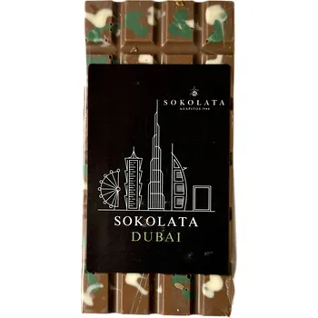 Čokoláda Dubajská čokoláda slazená stévií 250g SOKOLATA AGAPITOS