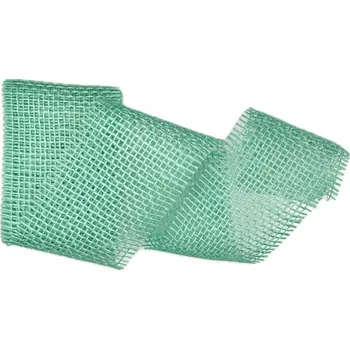 Stuha Stuha jutová JUTA SKY FROST pastelově modrá 70mm x 2m (25,-Kč/m) (Stuha jutová, pastelově modrá, přírodní stuha, příjemně měkká, dobře tvarovatelná)