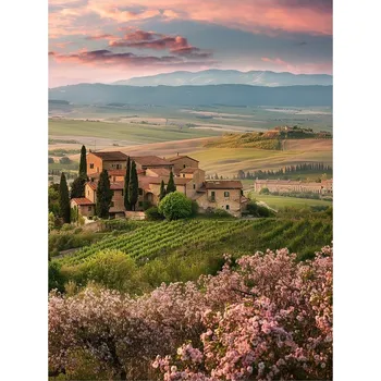 Obraz Obraz 60x80 cm Pink Tuscany – Styler ID_1823560