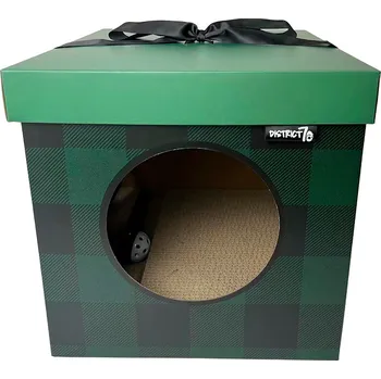 District 70 kartonové škrabadlo vánoční dárek zelený