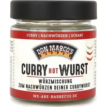 Koření Don Marco´s BBQ Kořenící směs Don Marco´s Curry Wurst HOT, 70 g