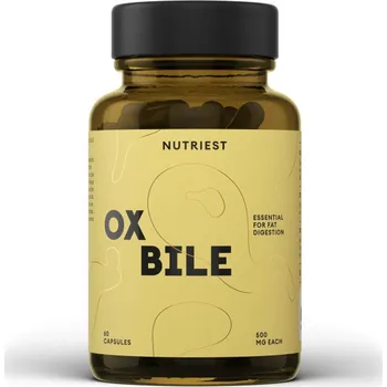 Nutriest Ox-Bile hovězí žluč v kapslích 500mg 60 kapslí