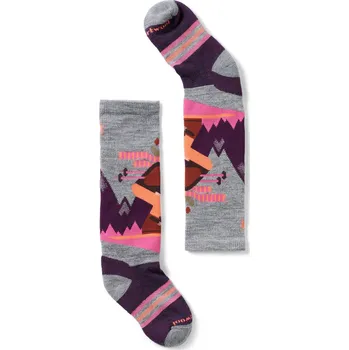 Smartwool Kids' Wintersport Full Cushion Mountain Snow - light gray/pink