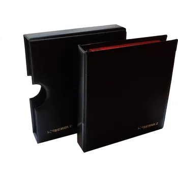 Obal pro sběratelský předmět Schulz Album na mince s kazetou + 10 listů a mezilistů, černá barva