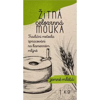 Mouka EKOFARMA MH s.r.o. ŽITNÁ CELOZRNNÁ MOUKA JEMNĚ MLETÁ 1KG EKOFARMA MH