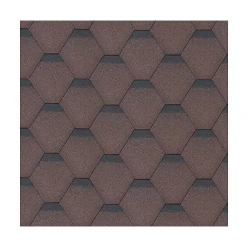Střešní krytina Šindel Hexagonal hnědý 2m2/bal YOGA