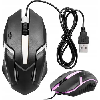 Kabel do PC dobirkov.cz Herní myš, RGB led myš pro hráče, 1200 DPI