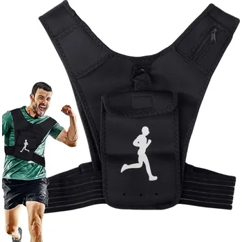 dobirkov.cz Běžecká vesta s reflektorem a držákem na telefon