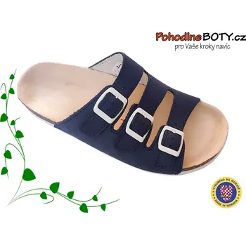 Dámské pantofle Korkové zdravotní přezůvky nazouváky Kto modré chlapecké