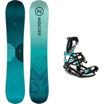 Snowboard Nidecker Elle 25/26 snowboard + Raven Fastec FT360 black/mint dámské vázání 151 cm + S (EU 35-40) + DÁREK + Doprava ZDARMA