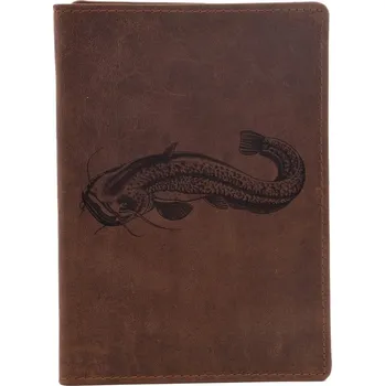 Pouzdro na rybářské vybavení Mercucio Dokladovka Světlehnědá Vzor 6 Sumec Celý