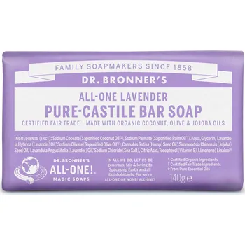 Mýdlo Dr. Bronner's Tuhé mýdlo Lavender 140g