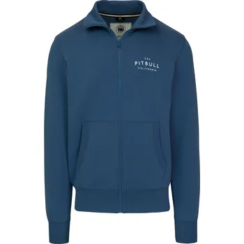 Pánské oblečení PitBull West Coast - Pánská SWJ mikina SAMPSON petrolejově modrá M