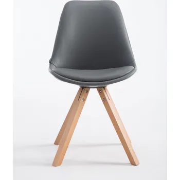 Jídelní židle Jídelní / konferenční židle Laura přírodní podnož hranatá, šedá