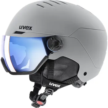 Uvex Wanted visor - rhino matt/mirror blue/smoke (S2)