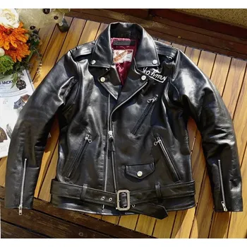 Moto bunda Leather Fashion Klasická motorkářská bunda z kozí a koňské kůže Velikost: L, Barva (Varianta): Soft goatskin