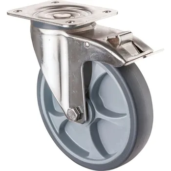 Pojezdové kolečko Nerezové pryžové pojezdové kolo H120.B43.100