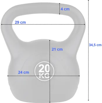 Kettlebell pro cvičení FUNFIT GYM&FITNESS 20 kg