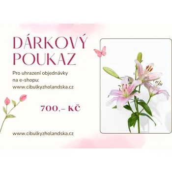 Cibulovina Dárkový poukaz Hodnota poukazu: 700,- Kč