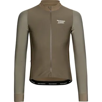 cyklistický dres Pas Normal Studios Mechanism Thermal Long Sleeve Jersey - Earth / Dark Stone XXL