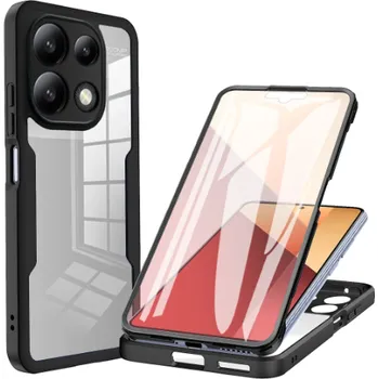 Pouzdro na mobilní telefon Beweare 360 oboustranný TPU kryt na Xiaomi Redmi Note 14 Pro 5G - černý