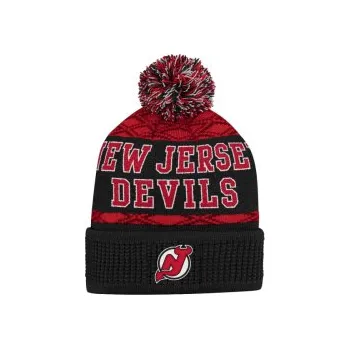 Kšiltovka Dětský Kulich NHL Outerstuff New Jersey Devils Puck Pattern, Velikost Youth (58 - 62 cm)