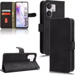 TT-TopTechnology Pouzdro Xiaomi Redmi 13C 5G černé, black, model knížka, řada Skin Feel, materiál syntetická kůže