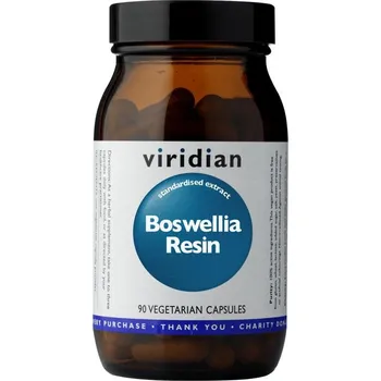 Přírodní produkt Viridian Boswellia Resin (pryskyřice kadidlovníku) 90 kapslí