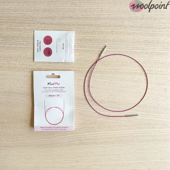 Jehlice Výměnné ocelové lanko KnitPro Délka: 80cm