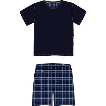 Pánské pyžamo Lonka® Saxon pyžamo krátký rukáv a šortky Barva: vzor 012, Velikost: XL