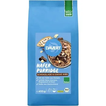 Davert Ovesná kaše čokoládová BIO 455g