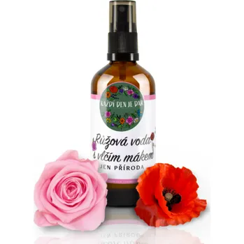 Každý den je dar Růžová voda s vlčím mákem 100ml