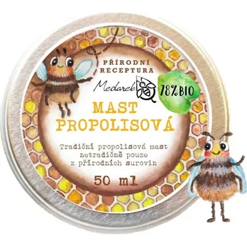 Bylinná léčivá mast Medárek Propolisová mast 100ml - DMT: 8/25