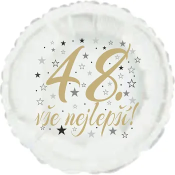 Balónek 48. narozeniny balónek kruh Balonky.cz b85158