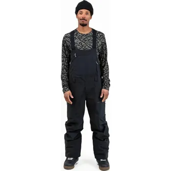 Snowboardové kalhoty kalhoty JONES MTN Surf Recycled BIB 20/20 STEALTH BLACK velikost oblečení L