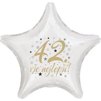 Balónek 42. narozeniny balónek hvězda balonky.cz b85139