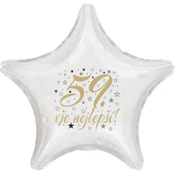 Balónek 59. narozeniny balónek hvězda Balonky.cz b85190