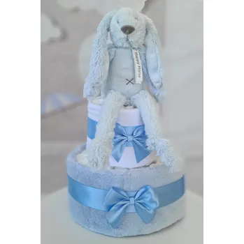 Přebalování Plenkový dort s králíčkem Richie modrý