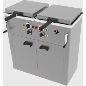 Sporák Jemi N-27/2 GP vodní fritéza skříňová dvojitá s ručním zvedacím systémem