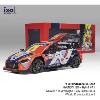 autíčko IXO Hyundai I20 N WRC Rally Japan 2024 World Champion T. Neuville 1:18