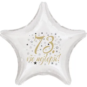 Balónek 73. narozeniny balónek hvězda Balonky.cz b85232