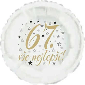 Balónek 67. narozeniny balónek kruh Balonky.cz b85215