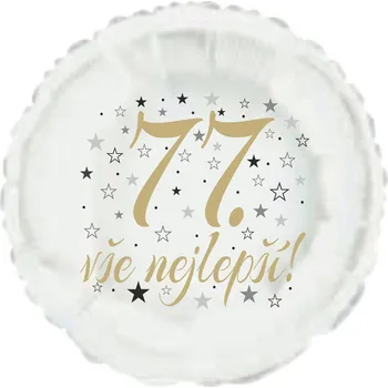 Balónek 77. narozeniny balónek kruh Balonky.cz b85245