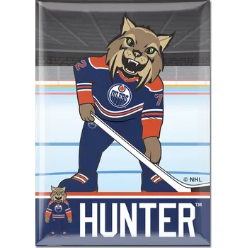 Dekorativní magnet Wincraft Magnet Edmonton Oilers NHL Metal Magnet MASCOT