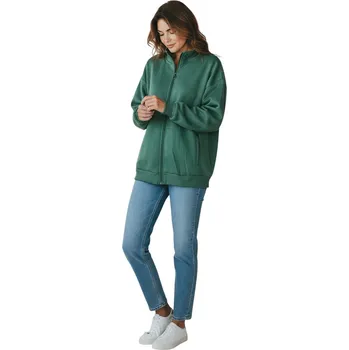 Dámská mikina Tovta Dámská zateplená rozepínací mikina GAGA Barva: Zelená, Velikost: 3XL-4XL