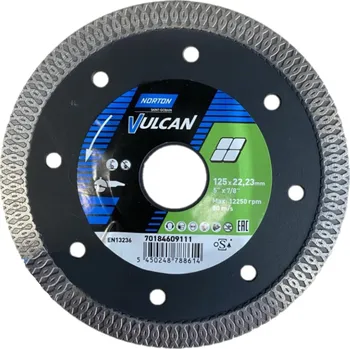 Řezný kotouč NORTON Kotouč diamantový 125x22,2 VULCAN GRES