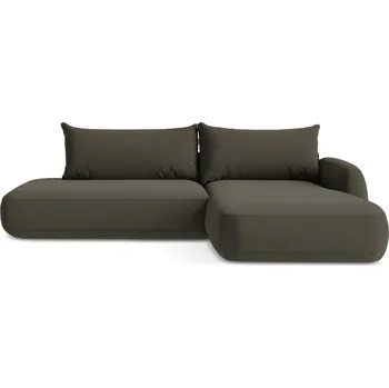 Pohovka Hnědá rozkládací rohová pohovka (pravý roh/s lenoškou) Hale – Makamii ID_1824776